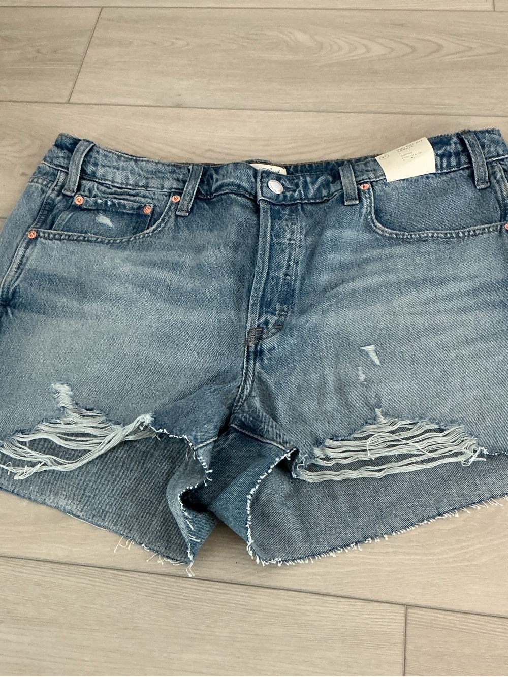 Universal Thread Light Blue Distressed Jean Shorts
